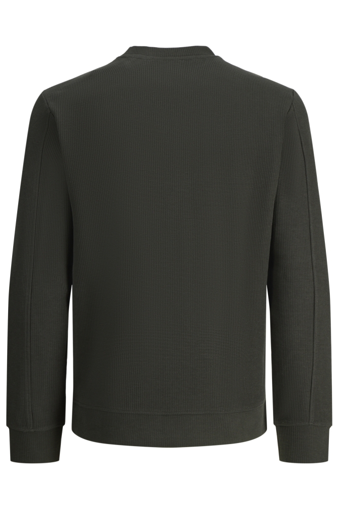 Jack & Jones groene heren sweater | Achteraanzicht