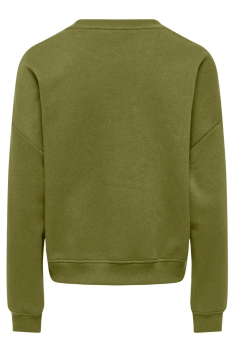 Only groene dames sweater | Achteraanzicht
