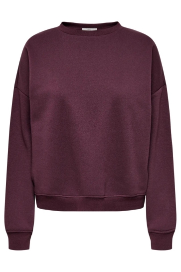 Only Trui ONLSWEAT LIFE L/S CREW OVERSIZE SWT 15243380 Winetasting