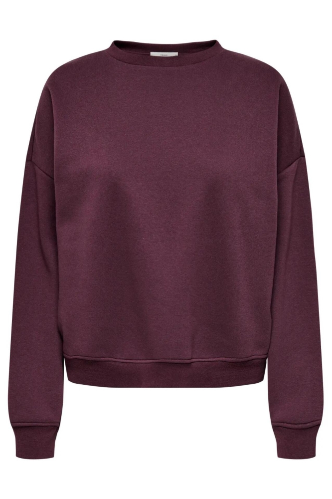Only bordeaux dames sweater | Vooraanzicht