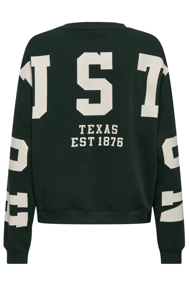 Only groene dames sweater | Achteraanzicht