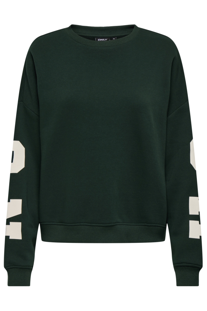 Only groene dames sweater | Vooraanzicht
