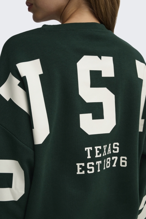 Only groene dames sweater | Close up