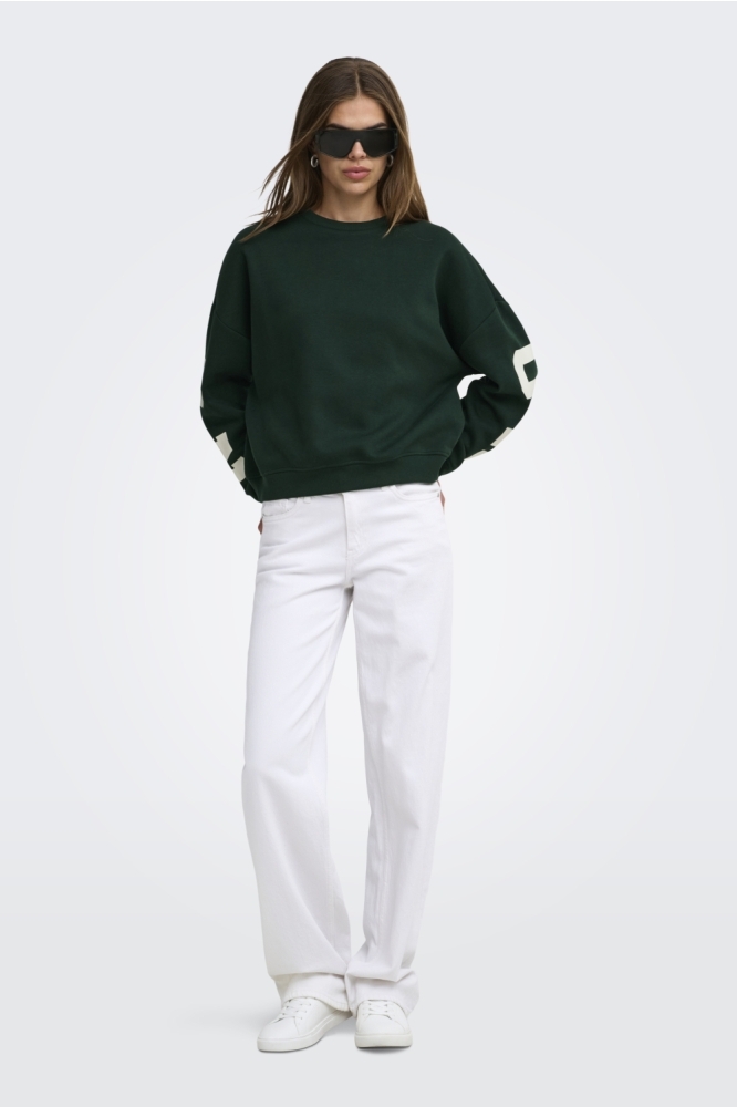 Only groene dames sweater | Model