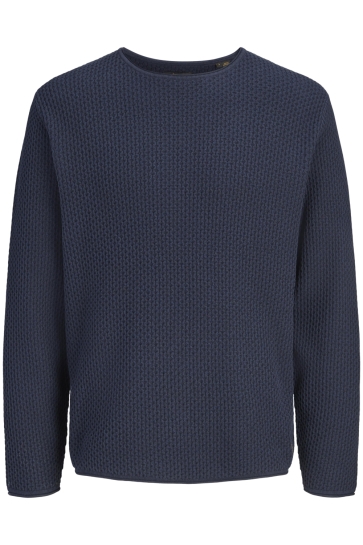 Jack & Jones Trui JPRBLUMASON KNIT CREW NECK SN 12304253 Dark Navy/Twist