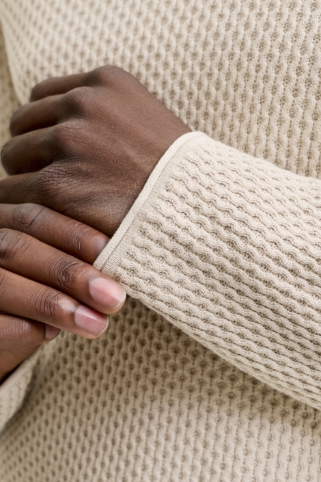 Jack & Jones beige heren trui | Close up