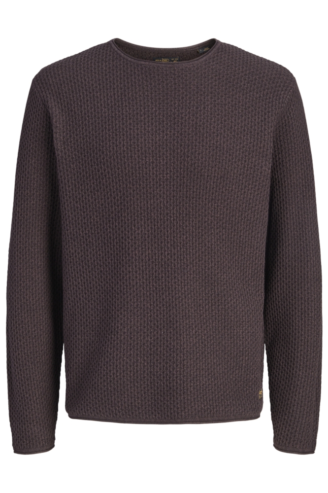 Jack & Jones bruine heren trui | Vooraanzicht