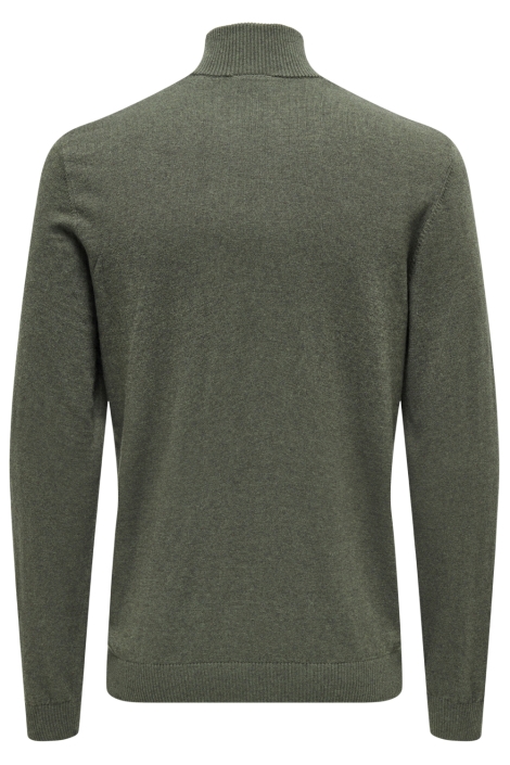Only & Sons groene heren trui | Achteraanzicht