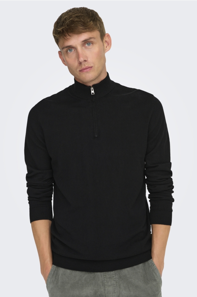 Only & Sons zwarte heren trui | Model