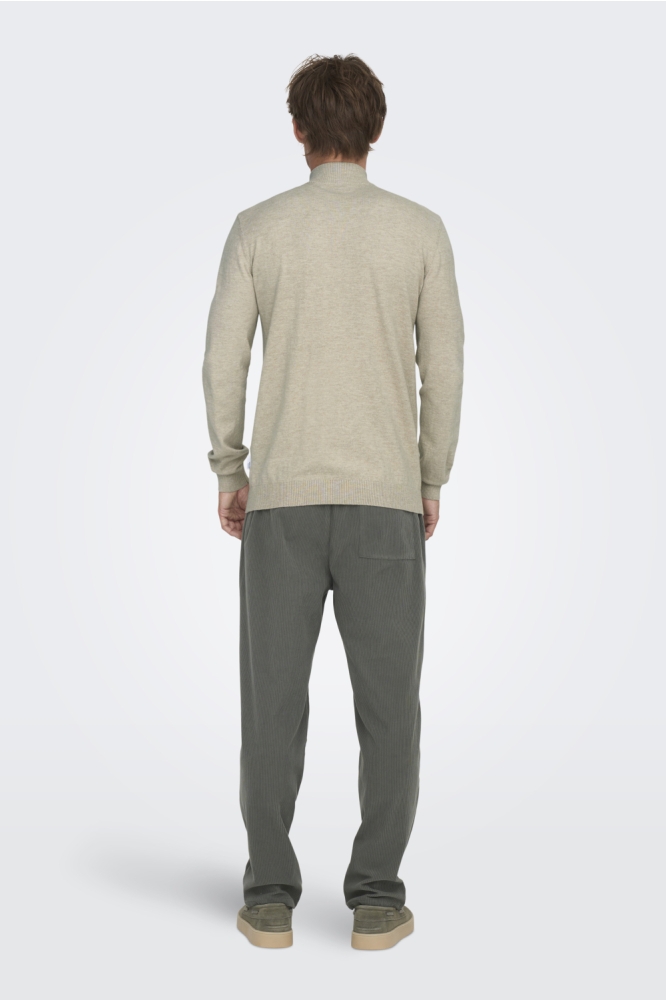 Only & Sons beige heren trui | Model