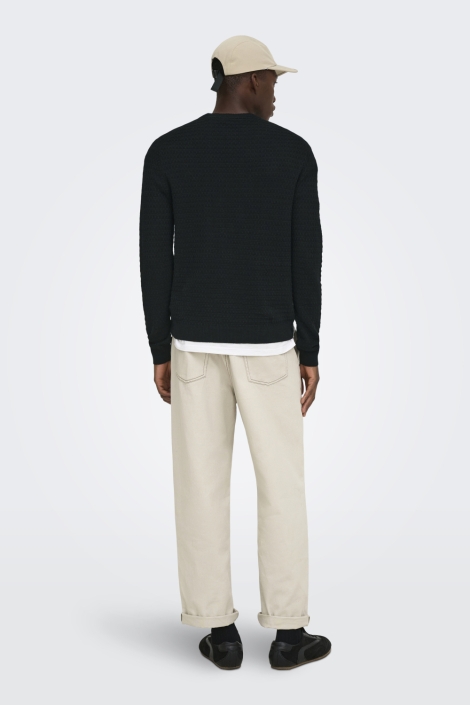 Only & Sons zwarte heren trui | Model