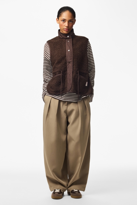 Pieces bruine dames gilet | Model