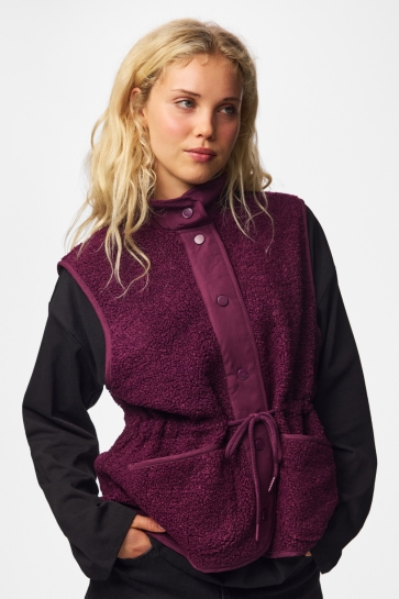 Pieces pckatty high neck vest bc Paars