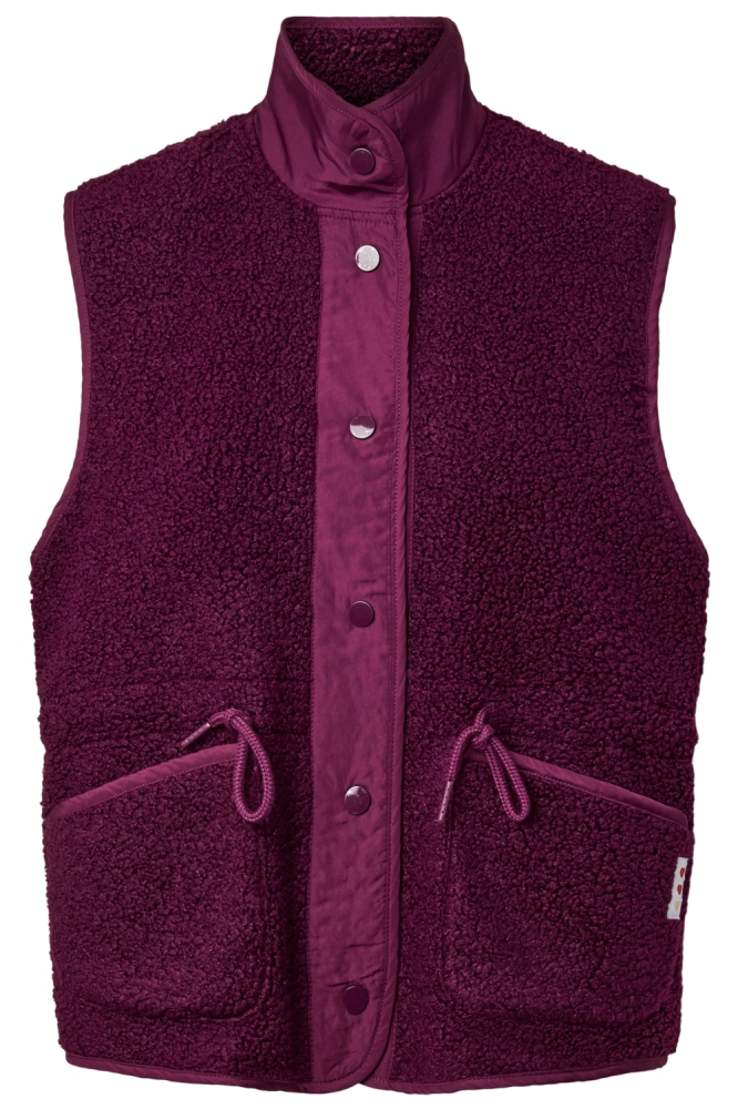 Pieces paarse dames gilet | Vooraanzicht