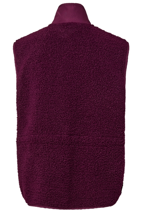 Pieces paarse dames gilet | Achteraanzicht