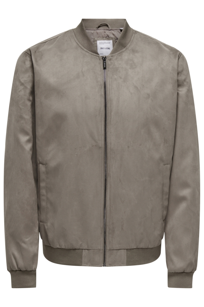 Only & Sons camel heren jas | Vooraanzicht
