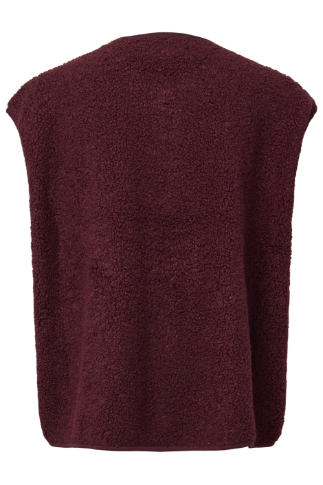Pieces bordeaux dames gilet | Achteraanzicht