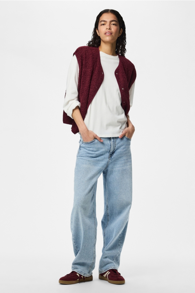 Pieces bordeaux dames gilet | Model