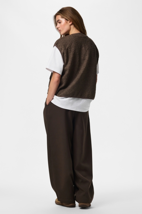 Pieces bruine dames gilet | Model