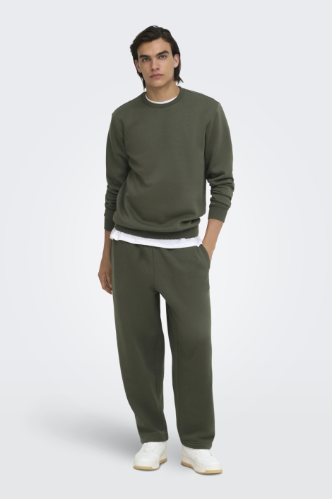 Only & Sons groene heren sweater | Model