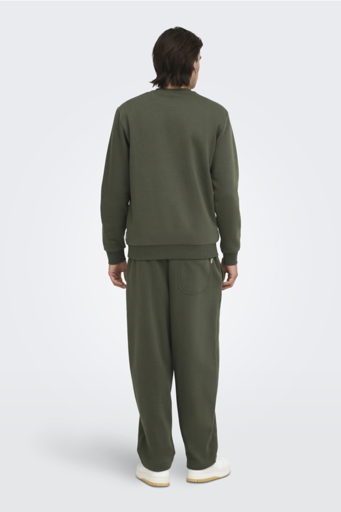 Only & Sons groene heren sweater | Model