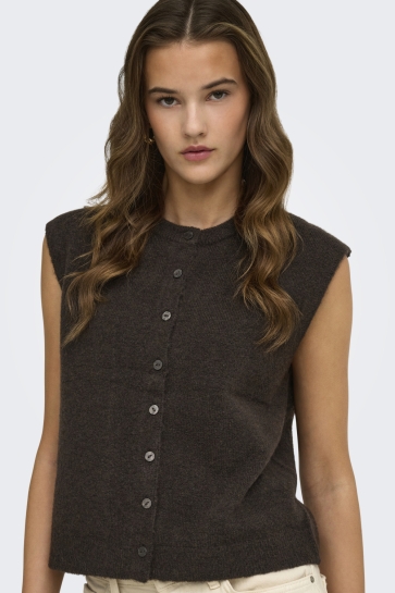 Only Vest ONLSIMONI VEST KNT NOOS 15381355 COFFEE BEAN/ MELANGE