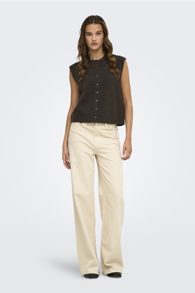 Only bruine dames gilet | Model