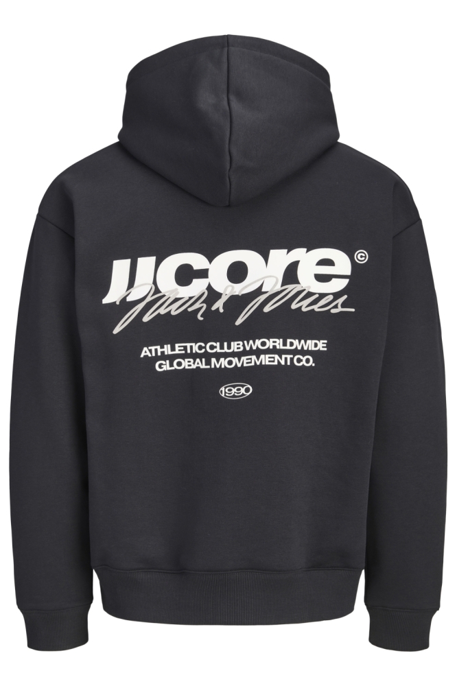 Jack & Jones zwarte heren sweater | Achteraanzicht