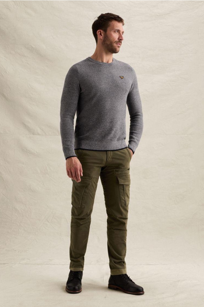 PME legend blauwe heren trui | Model