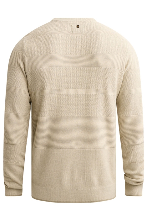 PME legend beige heren trui | Achteraanzicht