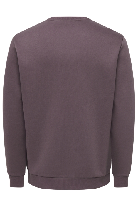 Only & Sons paarse heren sweater | Achteraanzicht