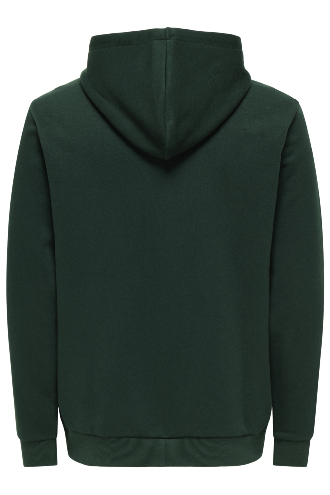 Only & Sons groene heren sweater | Achteraanzicht