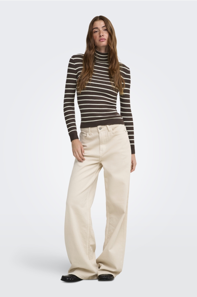 Only bruine dames trui | Model