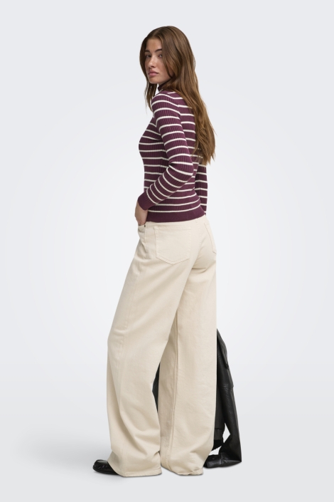 Only bordeaux dames trui | Model