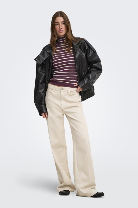 Only bordeaux dames trui | Model