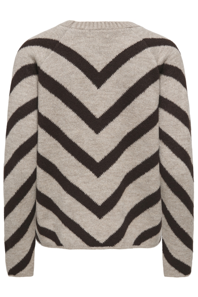 Only beige dames trui | Achteraanzicht