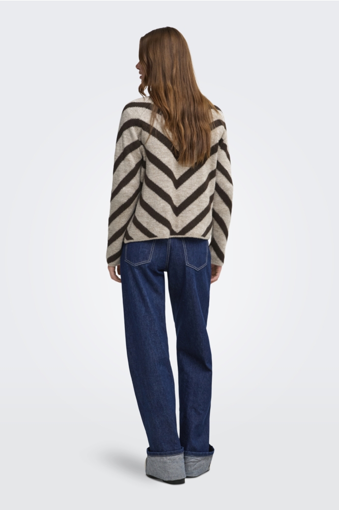 Only beige dames trui | Model