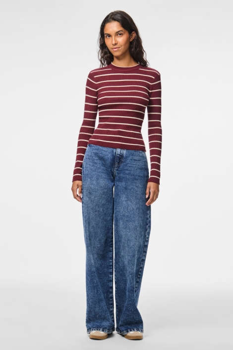 Pieces bordeaux dames trui | Model