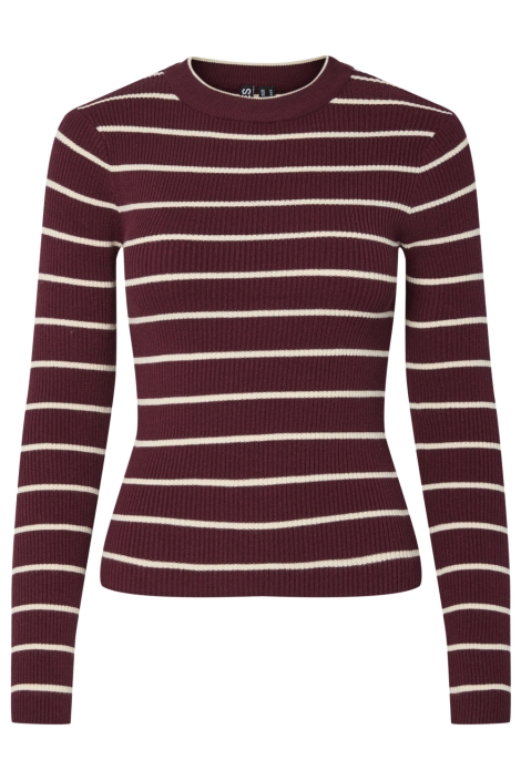 Pieces bordeaux dames trui | Vooraanzicht