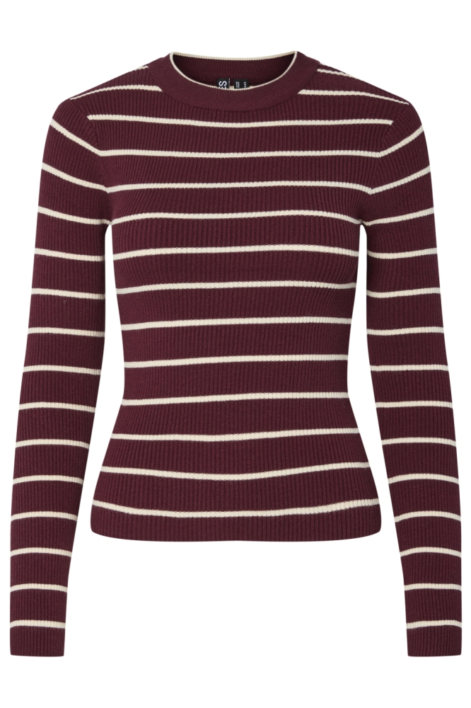 Pieces bordeaux dames trui | Vooraanzicht