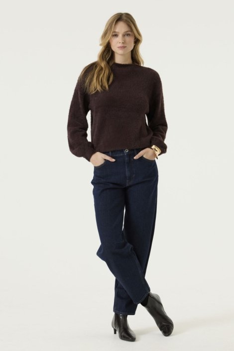 Garcia bruine dames trui | Model