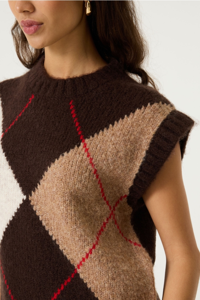 Garcia bruine dames trui | Close up