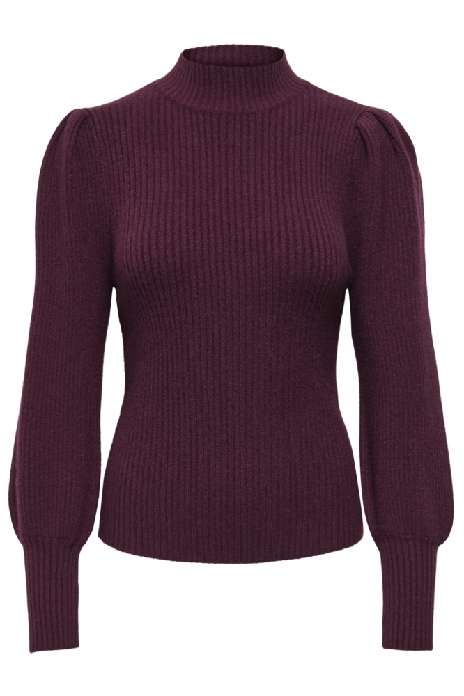 Only bordeaux dames trui | Vooraanzicht