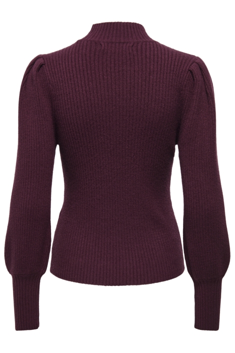 Only bordeaux dames trui | Achteraanzicht