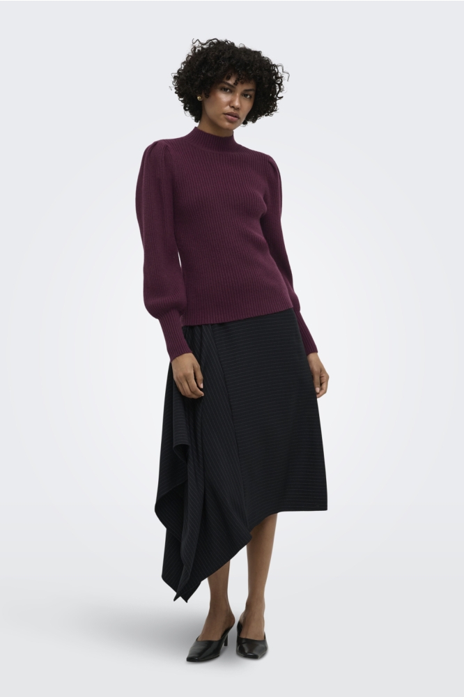 Only bordeaux dames trui | Model