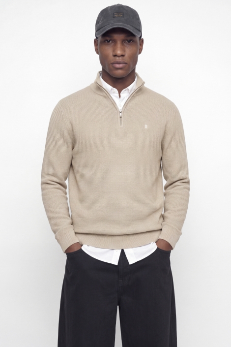 Jack & Jones taupe heren trui | Model