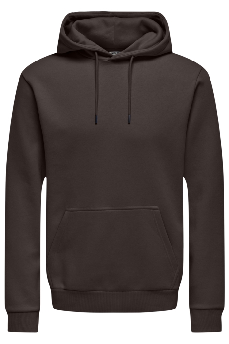 Only & Sons bruine heren sweater | Vooraanzicht