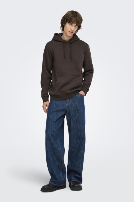 Only & Sons bruine heren sweater | Model