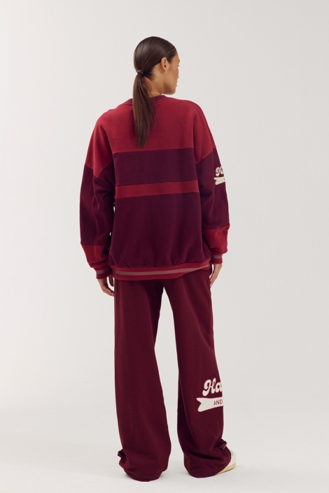 Harper & Yve rode dames sweater | Model