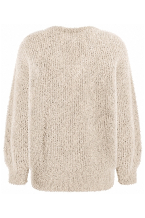 Zoso beige dames trui | Achteraanzicht